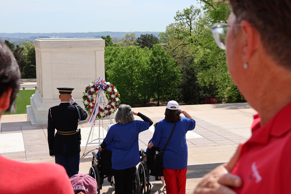 Honor Flight Participant Wreath Laying