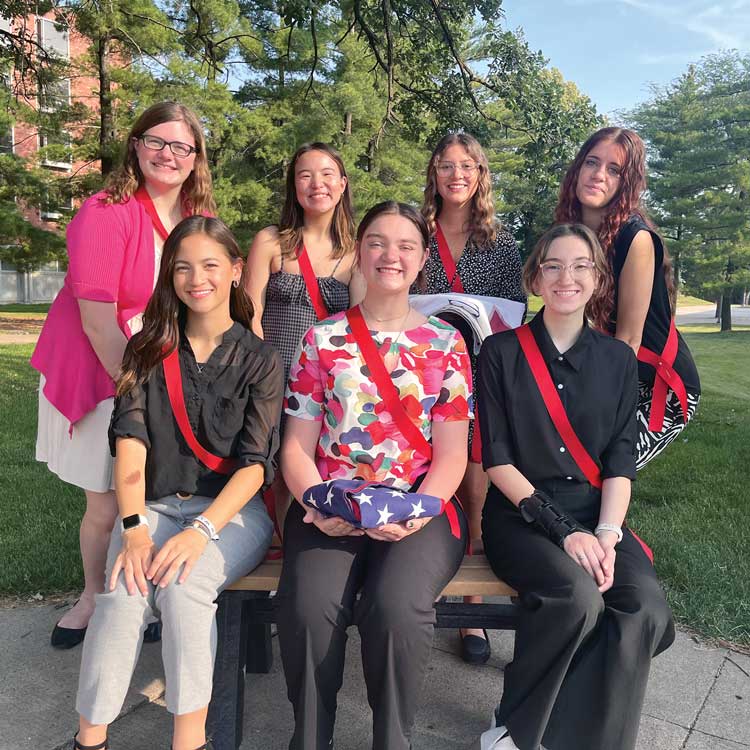 Eva Fipps and other ALA Girls State participants