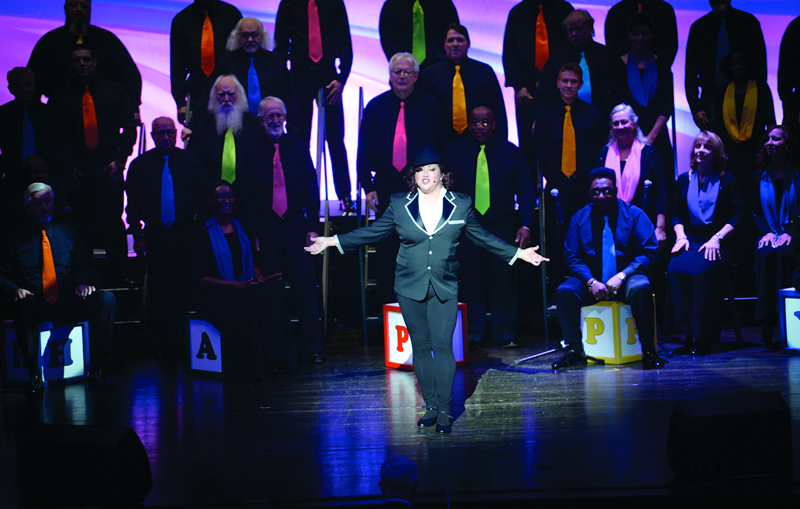 Janet Martin wows the audience during a solo (2017 NVCAF).