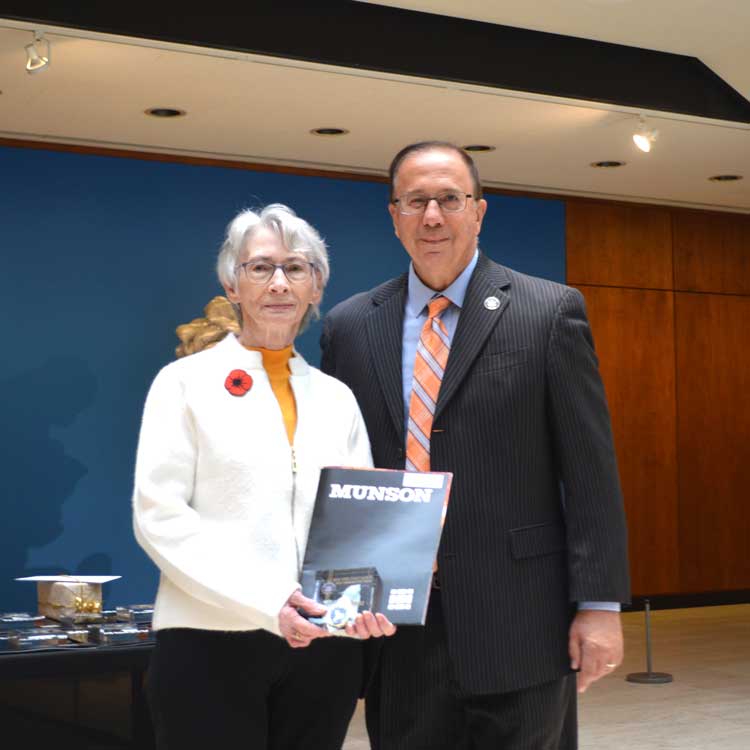 Elizabeth Boise and Senator Griffo