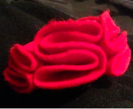 Felt Poppy Image folded